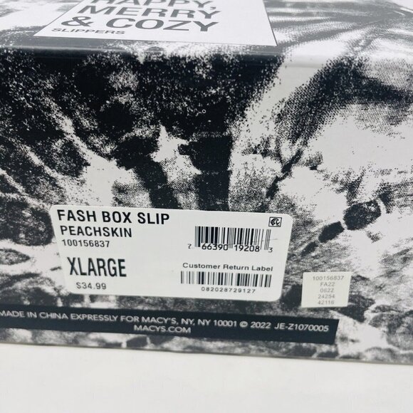 Jenni Womens 11/12 Faux-Sherpa Cross-Strap Slide Boxed Slippers Pink $35 158 - Picture 11 of 11